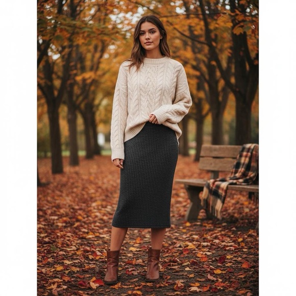 Aritzia Dresses & Skirts - Wilfred Free Aritzia Midi Pull On Skirt Size M